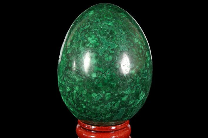 Stunning, Polished Malachite Egg - Congo #113412